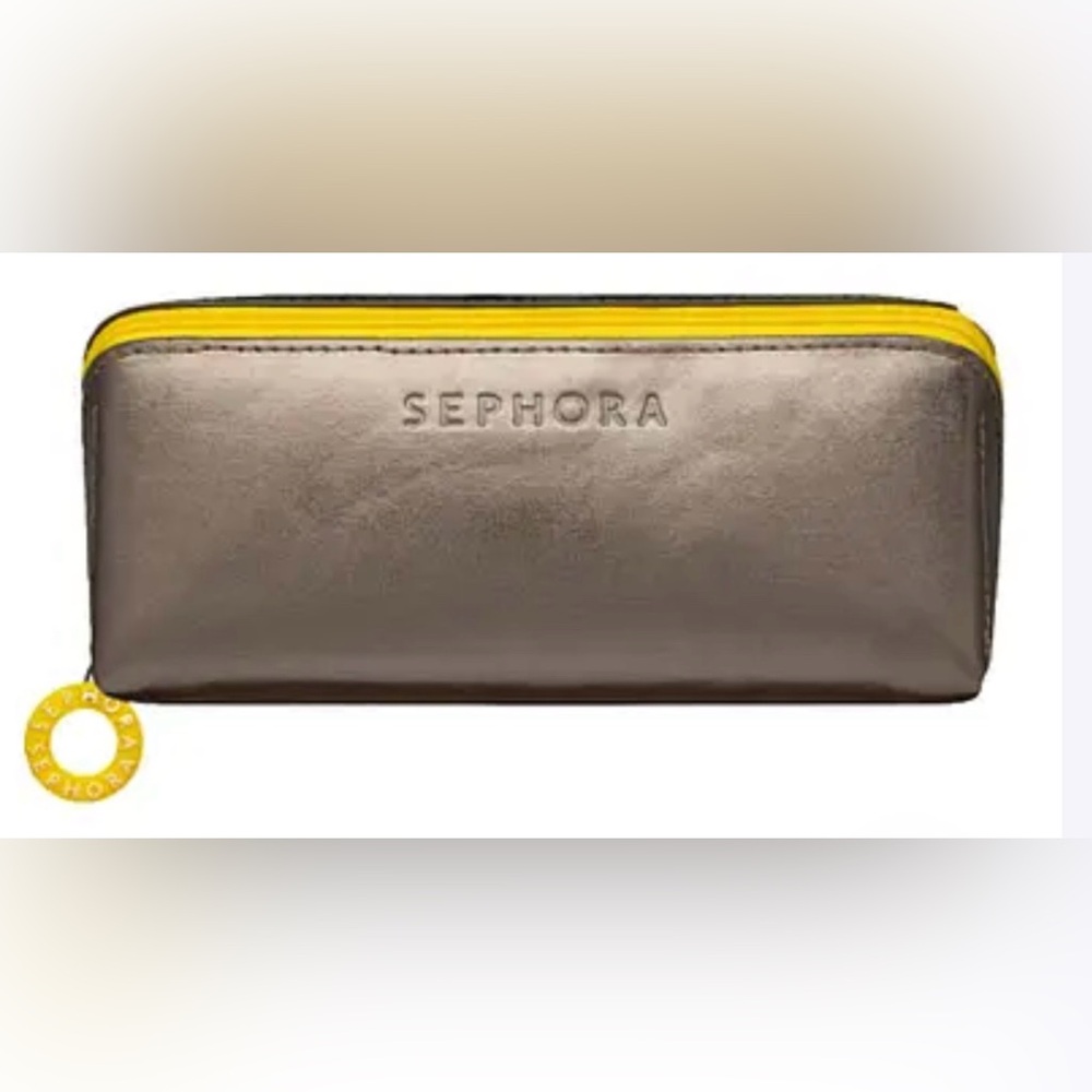 Sephora Shimmering Pouch with Yellow Accent